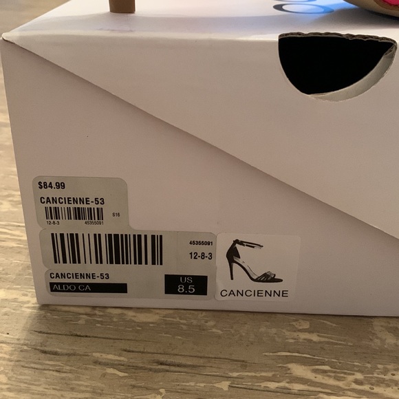 Pink and gold strappy heeled sandal’s. Aldo. Size 8.5 never worn - Picture 5 of 5